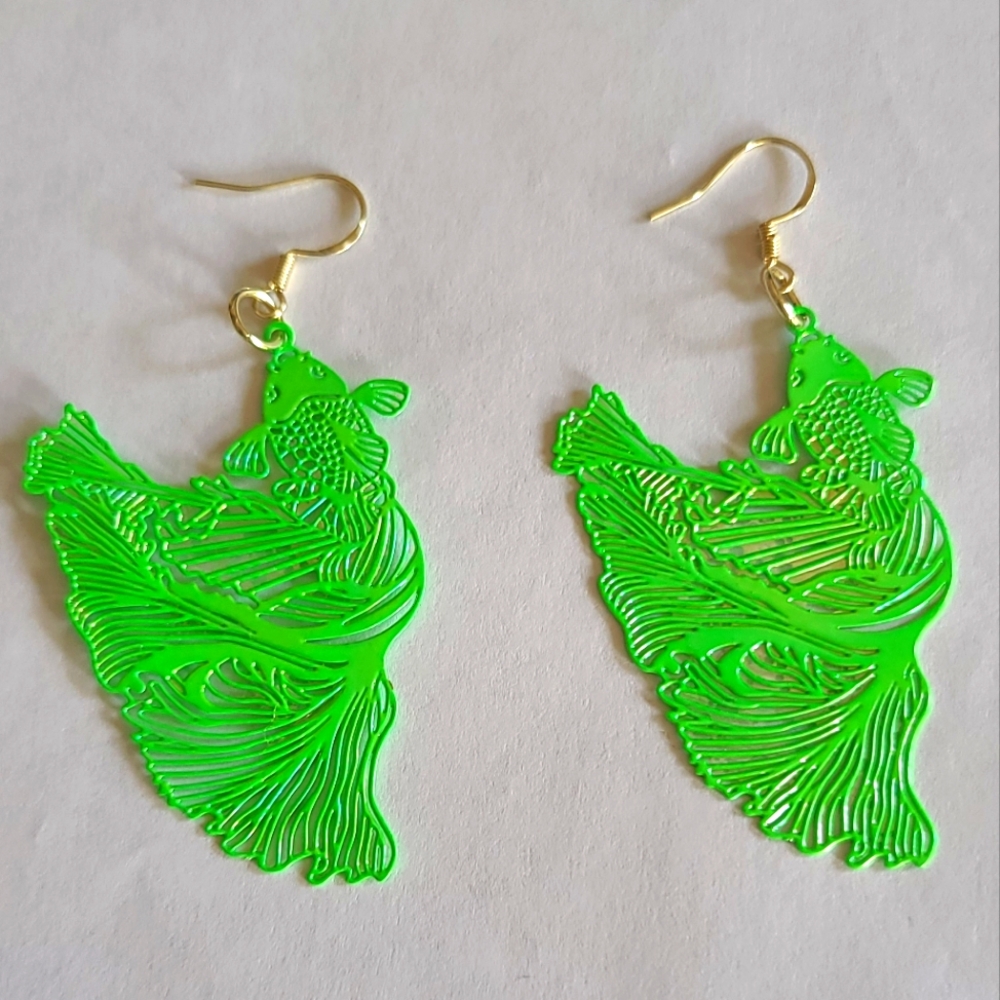 Hand Crafted Koi Fish Earrings